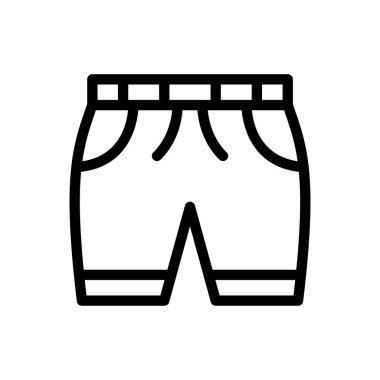 shorts vector illustration on a transparent background.Premium quality symbols.Thin line icon for concept and graphic design.