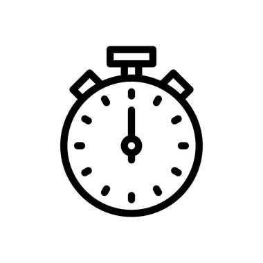 Şeffaf bir arkaplanda geri sayım vektör çizimi. Konsept ve grafik tasarımı için ince çizgi simgesi..