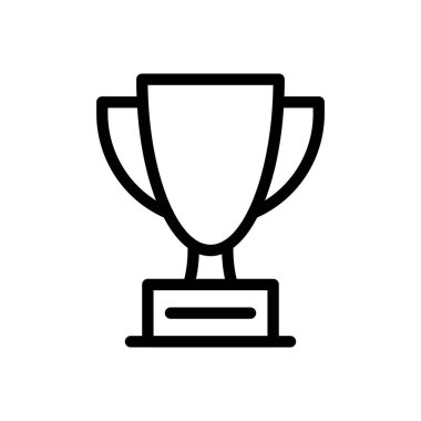 Şeffaf bir arkaplanda ödül vektör çizimi. Konsept ve grafik tasarım için ince çizgi simgesi.. 