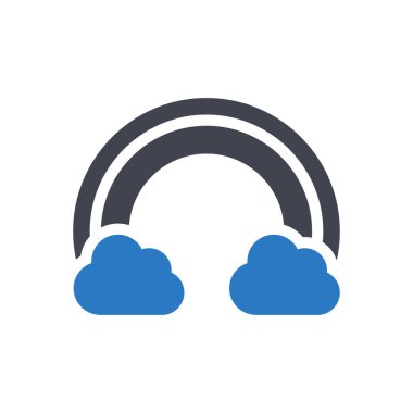 Şeffaf bir arkaplan üzerinde gökkuşağı vektör çizimi. Konsept ve grafik tasarımı için mükemmel kalite semboller..