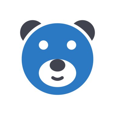 Şeffaf bir arkaplan üzerinde ayıcık vektör çizimi. Konsept ve grafik tasarımı için özel kalite semboller..