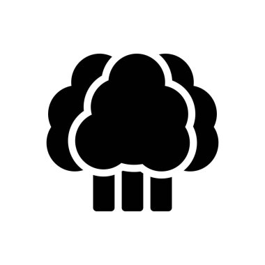 Şeffaf bir arkaplan üzerinde ağaç vektör illüstrasyonu. Konsept ve grafik tasarımı için özel kalite semboller.. 