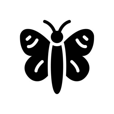 Şeffaf bir arkaplan üzerinde kelebek vektör çizimi. Konsept ve grafik tasarımı için en iyi kalite semboller..