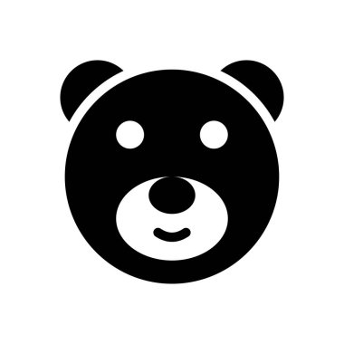 Şeffaf bir arkaplan üzerinde ayıcık vektör çizimi. Konsept ve grafik tasarımı için özel kalite semboller..