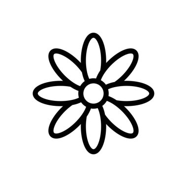 Şeffaf bir arkaplan üzerinde çiçek vektör çizimi. Premium kalite semboller. Konsept ve grafik tasarım için ince çizgi simgesi. 