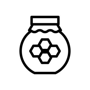 Şeffaf bir arkaplan üzerinde bal arısı çizimi. Konsept ve grafik tasarım için ince çizgi simgesi..