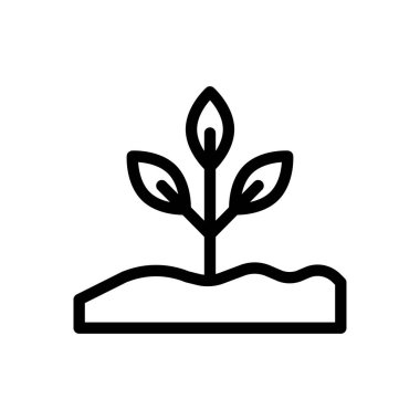 Şeffaf bir arkaplanda bitki vektör çizimi. Premium kalite semboller. Konsept ve grafik tasarım için ince çizgi simgesi.