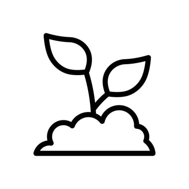 Şeffaf bir arkaplanda bitki vektör çizimi. Premium kalite semboller. Konsept ve grafik tasarım için ince çizgi simgesi. 