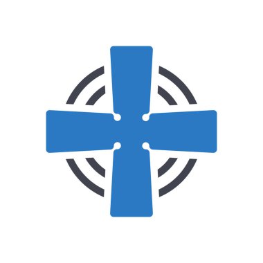 Şeffaf bir arkaplanda çapraz vektör çizimi. Konsept ve grafik tasarım simgeleri için kaliteli semboller..