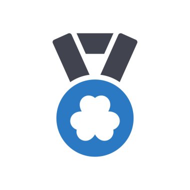 Saydam bir arkaplan üzerinde Yonca vektör çizimi. Konsept ve grafik tasarımı için özel kalite semboller..