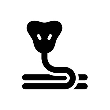 Şeffaf bir arkaplan üzerinde yılan vektör çizimi. Konsept ve grafik tasarım için mükemmel kalite semboller..