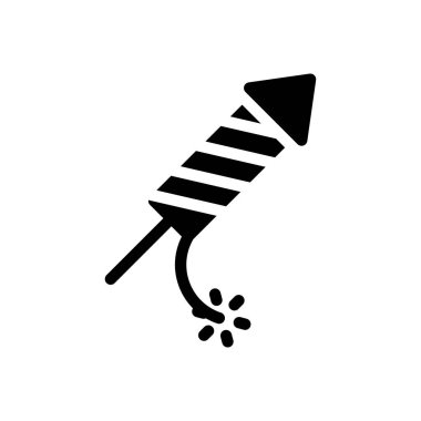 Şeffaf bir arkaplan üzerinde roket vektör çizimi. Konsept ve grafik tasarım için özel kalite semboller.. 