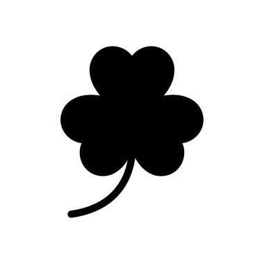 Saydam bir arkaplan üzerinde Yonca vektör çizimi. Konsept ve grafik tasarımı için özel kalite semboller.. 