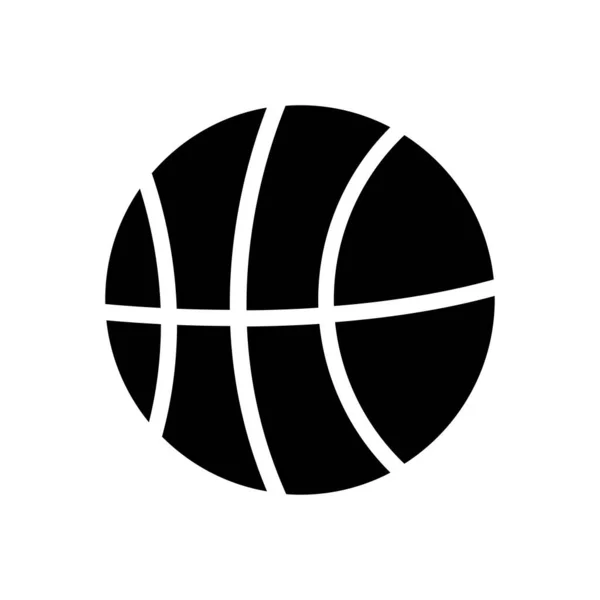 Basketball Vector Illustration Transparent Background Premium Quality Symbols Glyphs Icon — Archivo Imágenes Vectoriales