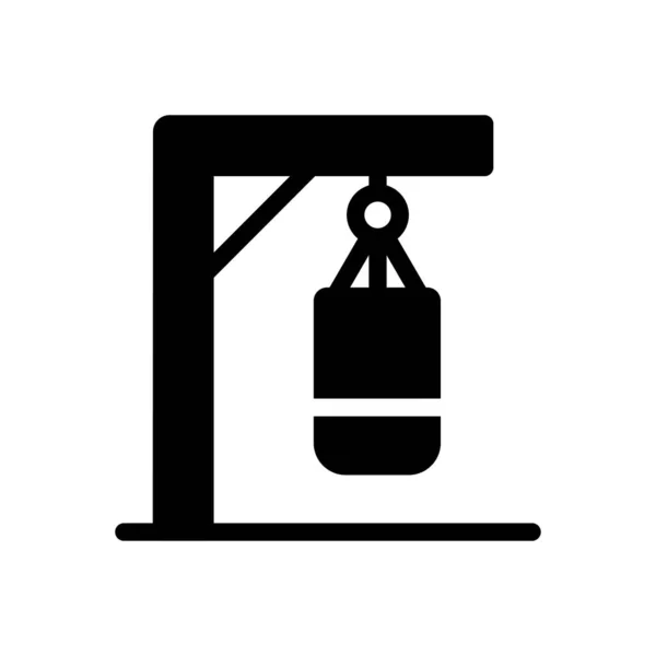 Punching Vector Illustration Transparent Background Premium Quality Symbols Glyphs Icon — Stock vektor