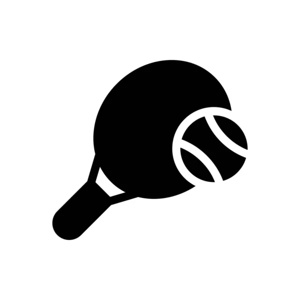 Table Tennis Vector Illustration Transparent Background Premium Quality Symbols Glyphs — Archivo Imágenes Vectoriales
