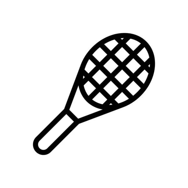 Racket Vector Illustration Transparent Background Premium Quality Symbols Thin Line — ストックベクタ