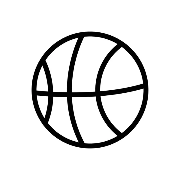 Basketball Vektor Illustration Auf Transparentem Hintergrund Symbole Premium Qualität Thin — Stockvektor