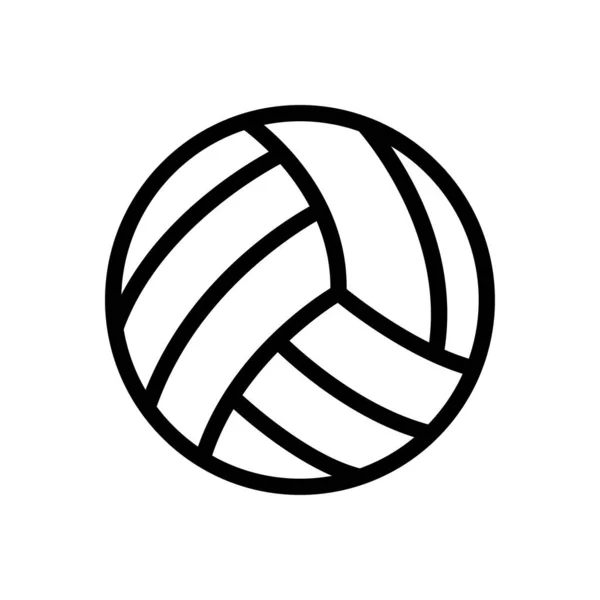 Volleyboll Vektor Illustration Transparent Bakgrund Premium Kvalitetssymboler Tunn Linje Ikon — Stock vektor