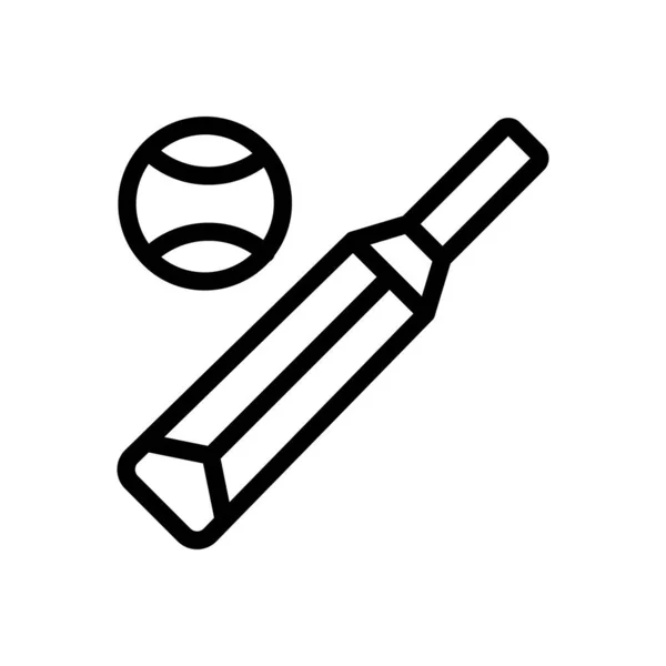 Cricket Vector Illustration Transparent Background Premium Quality Symbols Thin Line — Vector de stock