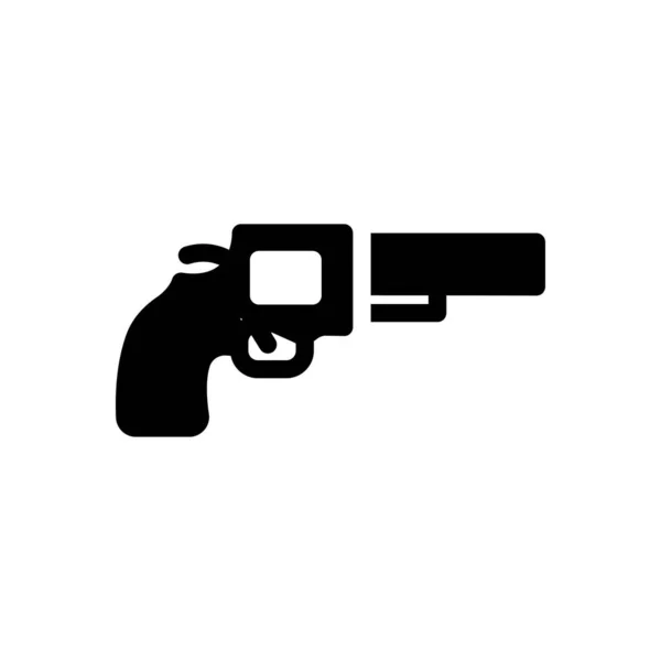 Ilustración Vectorial Pistola Sobre Fondo Transparente Símbolos Calidad Premium Glifos — Vector de stock