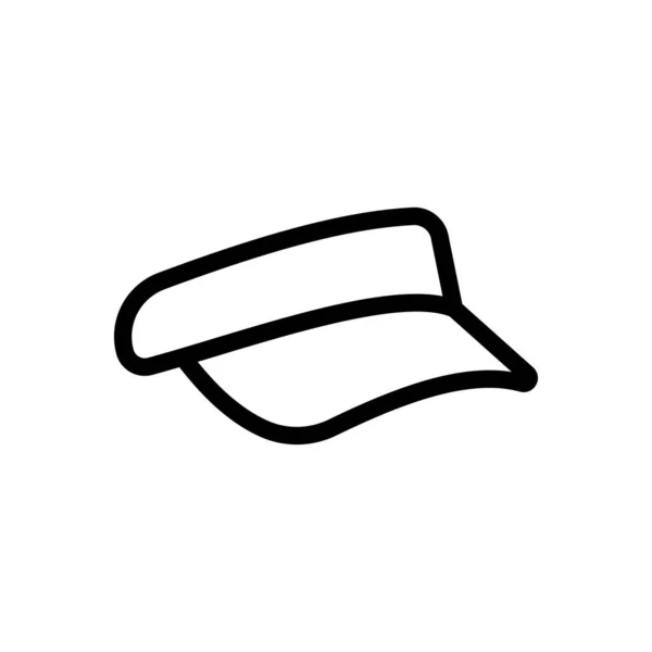 그라운드에서 Cap Vector Premium Quality Symbols Thin Line Icon Concept — 스톡 벡터