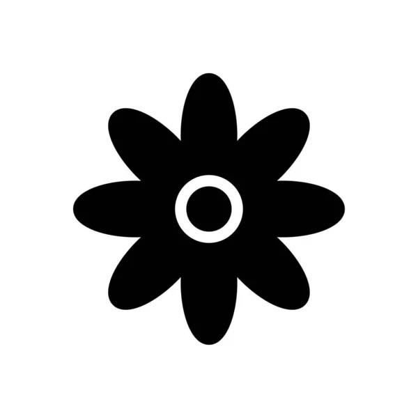 Blumenvektorillustration Auf Transparentem Hintergrund Hochwertige Symbole Glyphen Symbol Für Konzept — Stockvektor
