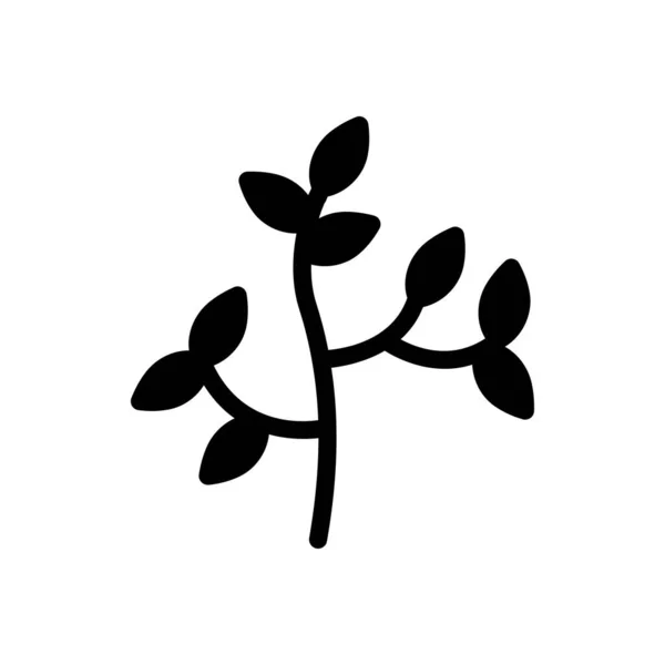 Leaf Vector Illustration Transparent Background Premium Quality Symbols Glyphs Icon — ストックベクタ