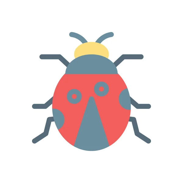 Ladybug Vector Illustration Transparent Background Premium Quality Symbols Stroke Icon — Archivo Imágenes Vectoriales