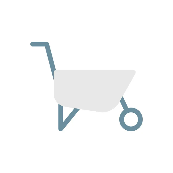 Wheelbarrow Vector Illustration Transparent Background Premium Quality Symbols Stroke Icon — Image vectorielle
