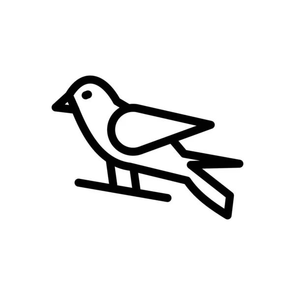 Pigeon Vector Illustration Transparent Background Premium Quality Symbols Thin Line — Stock vektor