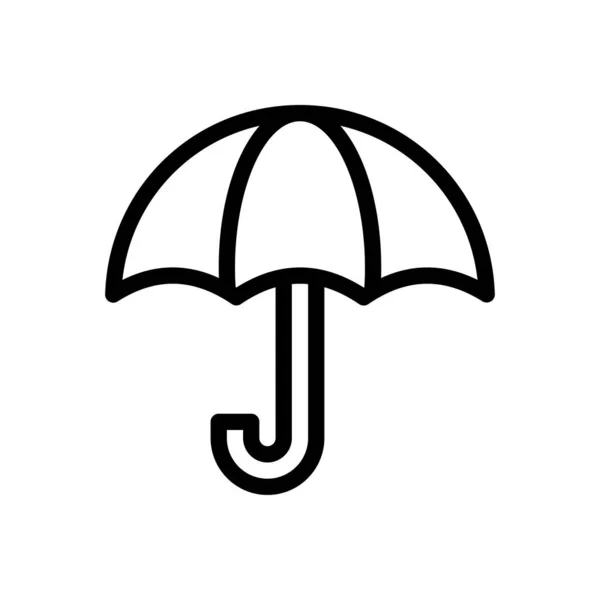 Schirmvektorabbildung Auf Transparentem Hintergrund Symbole Premium Qualität Thin Line Symbol — Stockvektor