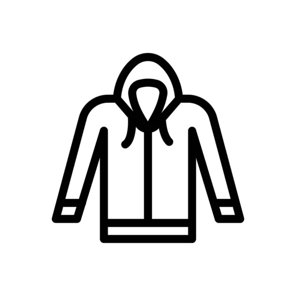 Hoodie Vektor Illustration Auf Transparentem Hintergrund Hochwertige Symbole Thin Line — Stockvektor