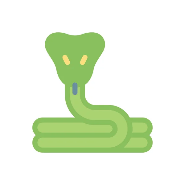 Ilustración Vector Serpiente Sobre Fondo Transparente Símbolos Calidad Premium Icono — Vector de stock