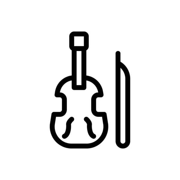 Illustration Vectorielle Violon Sur Fond Transparent Symboles Qualité Premium Icône — Image vectorielle