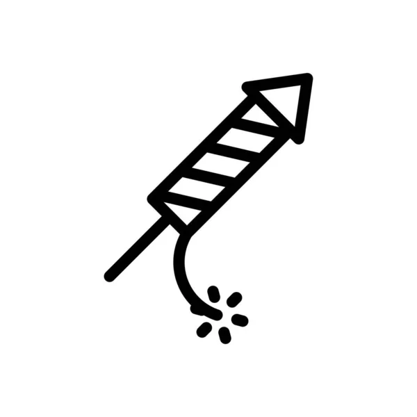 Raketová Vektorová Ilustrace Průhledném Pozadí Symboly Prvotřídní Kvality Ikona Tenké — Stockový vektor