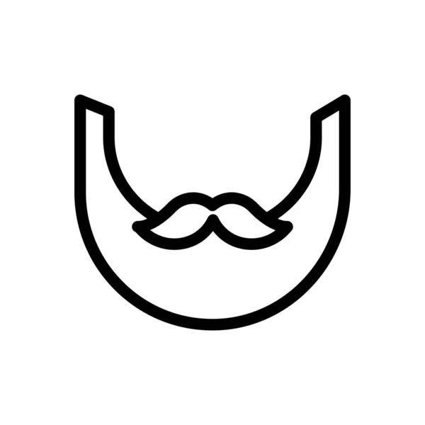 Illustration Vectorielle Moustache Sur Fond Transparent Symboles Qualité Supérieure Icône — Image vectorielle