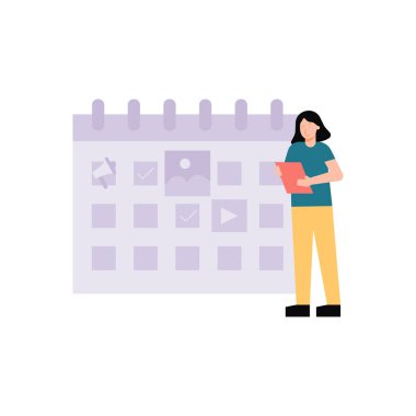 Kız elinde bir dosya tutuyor..