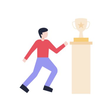 Çocuk kupa için koşuyor..