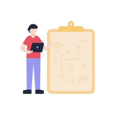 Çocuk strateji kuruluna bakıyor..