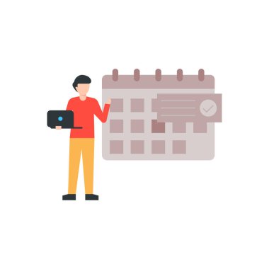 Çocuk dizüstü bilgisayarda çalışıyor..