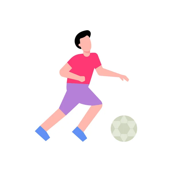 Chico Está Jugando Fútbol — Archivo Imágenes Vectoriales