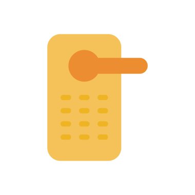 Şeffaf bir arkaplan üzerinde kapı vektör çizimi. Konsept ve grafik tasarım için birinci sınıf kalite simgeler.. 