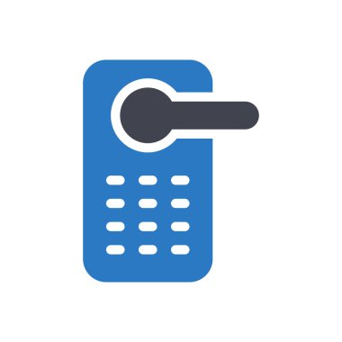 Şeffaf bir arkaplan üzerinde kapı vektör illüstrasyonu. Konsept ve grafik tasarımı için özel kalite semboller..