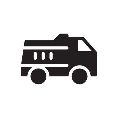 Şeffaf bir arkaplan üzerinde kamyon vektör çizimi. Konsept ve grafik tasarım için mükemmel kalite semboller.. 