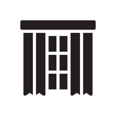 Şeffaf bir arkaplan üzerinde pencere vektör illüstrasyonu. Konsept ve grafik tasarımı için kaliteli semboller..