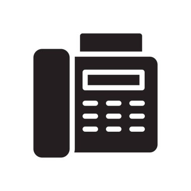 Şeffaf bir arkaplan üzerinde faks vektör illüstrasyonu. Konsept ve grafik tasarımı için mükemmel kalite semboller..