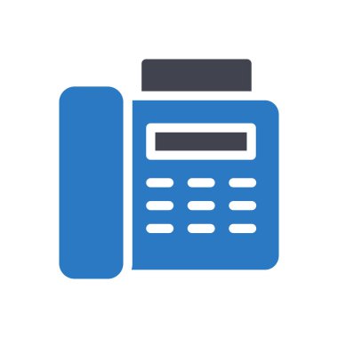 Şeffaf bir arkaplan üzerinde faks vektör illüstrasyonu. Konsept ve grafik tasarımı için mükemmel kalite semboller..