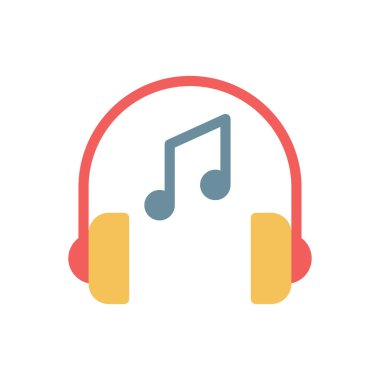 Şeffaf bir arkaplan üzerinde müzik vektörü illüstrasyonu. Konsept ve grafik tasarımı için prim kalite simgeleri.. 