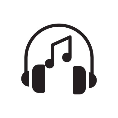 Şeffaf bir arkaplan üzerinde müzik vektörü illüstrasyonu. Konsept ve grafik tasarımı için kaliteli semboller.. 